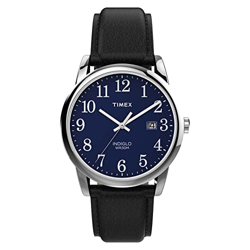 Timex Easy Reader 38mm Leather vs Two-Tone Expansion Band — Timex comparison guide using a verified catalog image.