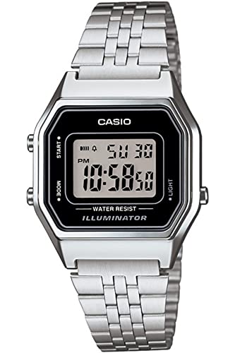 LA-680WA-1DF shown for Casio LA-680WA-1DF Buying Guide: Mid-Size Silver Digital Watch