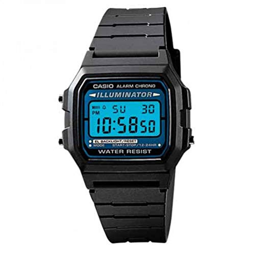 F105W-1A shown for Casio F105W-1A Buying Guide: Resin EL Illuminator Watch