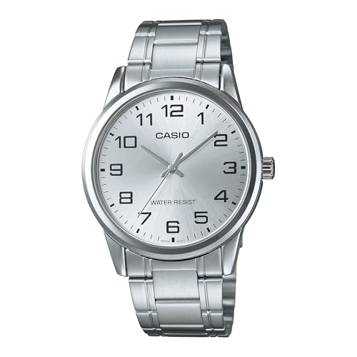 MTP-V001D-7B shown for Casio MTP-V001D-7B vs MTP-V001GL-9B: Steel or Leather Minimal Watch?