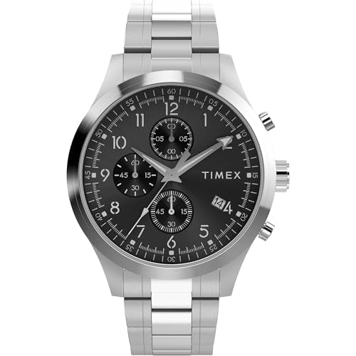 Men's Dress Chronograph 43mm and Men's Marlin 40mm Timex comparison guide