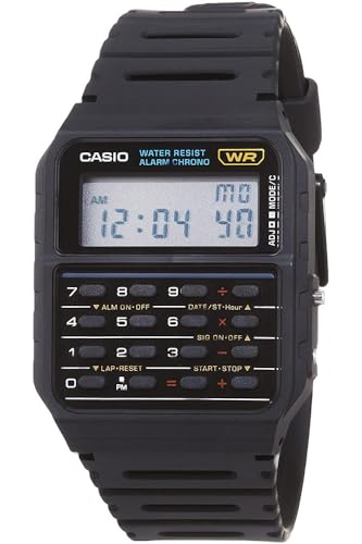 Casio watch shown for Casio CA-53W-1CR vs A168W-1: Calculator Watch or Steel Illuminator?