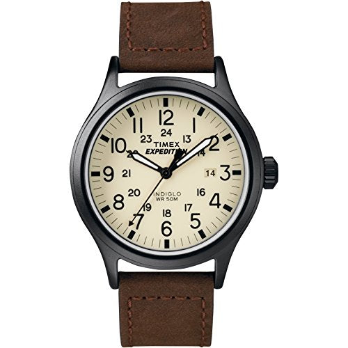 Timex Expedition Scout Leather vs Expedition Traditional — verified Timex catalog comparison image