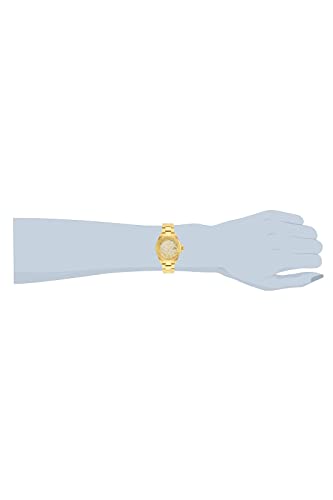 Invicta Women's Angel Stainless Steel Swiss-Quartz Watch with Stainless-Steel Strap, Gold, 20 (Model: 22707)