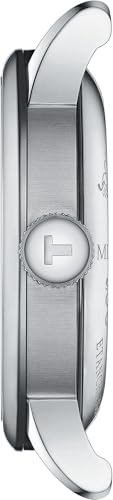 Tissot Mens Tissot Le Locle Powermatic 80 20th Anniversary 316L Stainless Steel case Automatic Watches, Grey, Stainless Steel, 19 (T0064071103303)