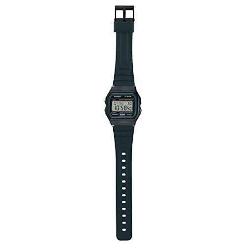Casio F-91W-3DG - Black Watch, Black/White, Strap