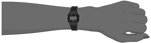 Casio F-91W-3DG - Black Watch, Black/White, Strap