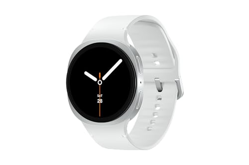 Samsung Galaxy Watch 8 | 44mm | AI Smartwatch w/ 1.47" AMOLED, Wear OS 6, Wi-Fi, Bluetooth, Heart Rate, GPS Fitness Tracker | IP68, MIL-STD-810H | International Model L330 | w/Fast Charger, Silver