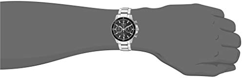 Bulova Men's Marine Star Series C Stainless Steel 6-Hand Chronograph Quartz Watch, Black Dial Style: 96B272