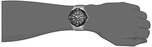 Casio Men's Diver Style Quartz Watch with Stainless Steel Strap, Silver, 23.8 (Model: MRW-200HD-1BVCF)