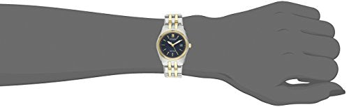 Citizen Women's Eco-Drive Corso Classic Watch in Two-Tone Stainless Steel, Blue Dial (Model: EW2294-53L)