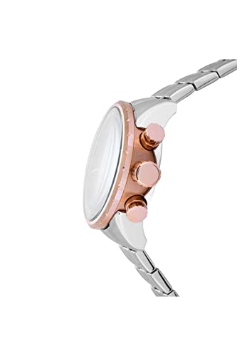 Invicta Men's Aviator Analog Display Japanese Quartz Watch, Rose Gold, Stainless Steel, 48mm