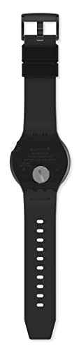 Swatch Big Bold Bioceramic Lacquered Unisex Watch Casual Polymer Black Automatic Waterproof Night Trip