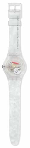 Swatch New Gent Unisex Casual Watch Polymer Transparent Quartz Water Resistant POLLOCK'S Alchemy