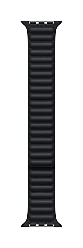 Apple Watch Band - Leather Link - (45mm) - Midnight - Medium/Large