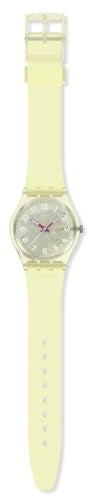 Swatch Gent Unisex Casual Watch Bio-sourced Yellow Quartz Water Resistant WAVELENGTHS of Sand