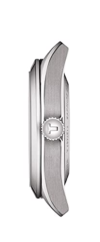 Tissot mens Gentleman Stainless Steel Dress Watch Grey T1274071105100