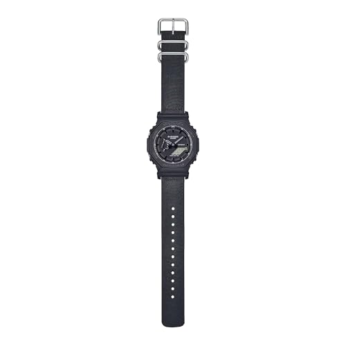 G-Shock Casio Analog-Digital Utility Carbon Core Guard Black Cloth Strap Watch 48.5mm - GA2100BCE-1A