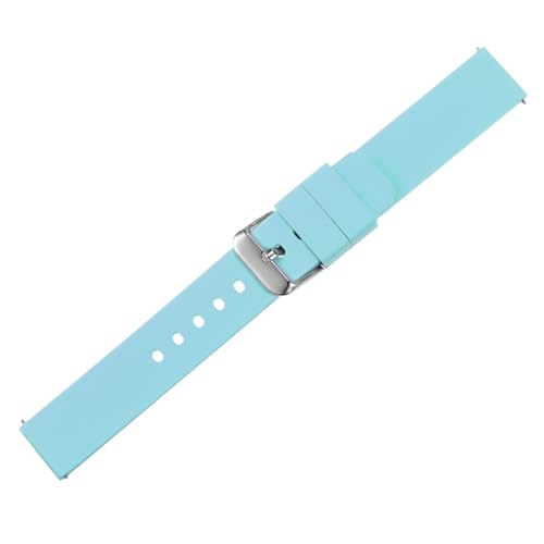 HARFINGTON Silicone Watch Band 16mm Width Quick Release Soft Rubber Replacement Watch Strap with Stainless Steel Buckle for Men Women, Blue