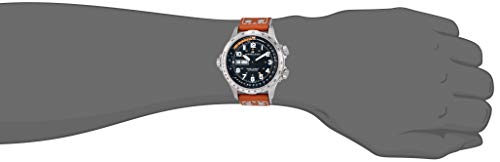 Hamilton Khaki Aviation Automatic Men's Watch, 45mm Stainless Steel Case, Swiss Made, Black Dial Analog Wrist Watch for Men, 100m Waterproof, Sapphire Crystal, 3-Hand Movement, Cow Leather Strap