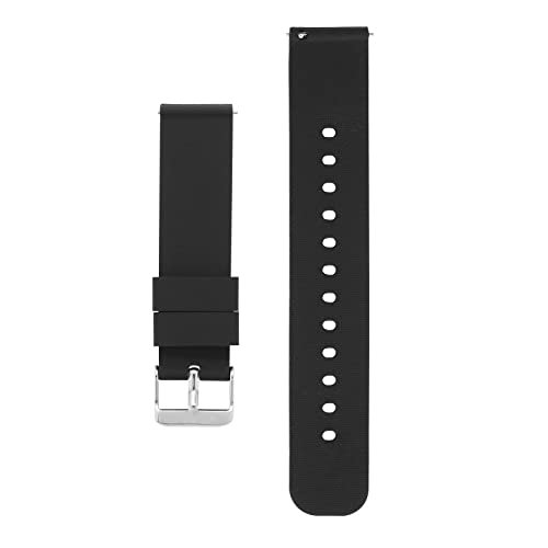 cobee Silicone Watch Bands, Quick Release Watch Band with Stainless Steel Buckle, Waterproof Soft Rubber Watch Strap Compatible with Smart Watch Sport Watch for Men Women (20mm)