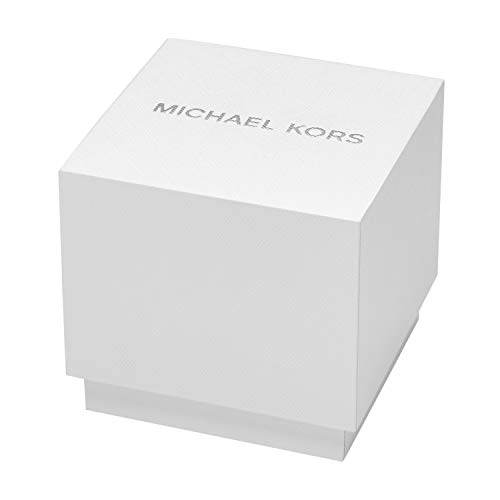 Michael Kors Men's Watch, Slim Runway Three-Hand Black Stainless Steel Men's Watch