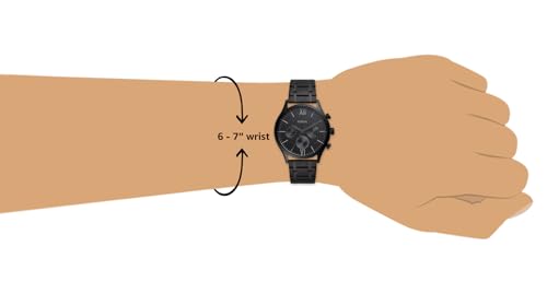 Fenmore Midsize Multifunction Black Stainless Steel Watch