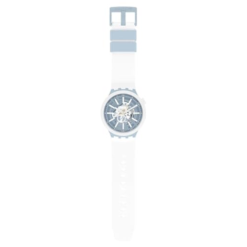 Swatch Big Bold Bioceramic Lacquered Unisex Watch Casual Plastic White Automatic Waterproof Whice