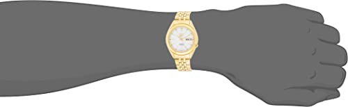 Seiko Men's SNKL26 Gold Plated Stainless Steel Analog with White Dial Watch