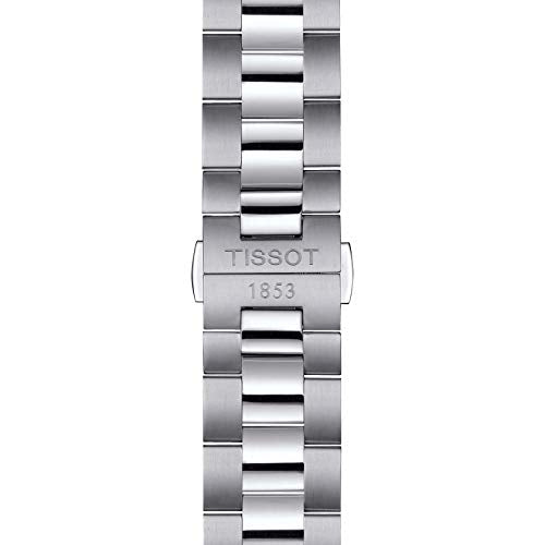 Tissot mens Gentleman Stainless Steel Dress Watch Grey T1274071104100