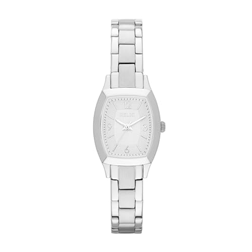 Relic by Fossil Women's Everly Three-Hand Silver Stainless Steel Bracelet Watch, Dress Watch for Women