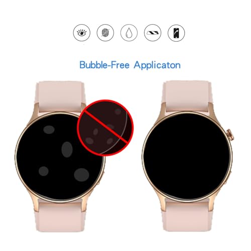 MIHENCE Screen Protector for AR-01 / GTX18 Smart Watch, TPU HD Protective Film Compatible for Fitpolo 1.3" Smartwatch/Compatible for aeac 1.32'' Smart Watch (6 PCS)