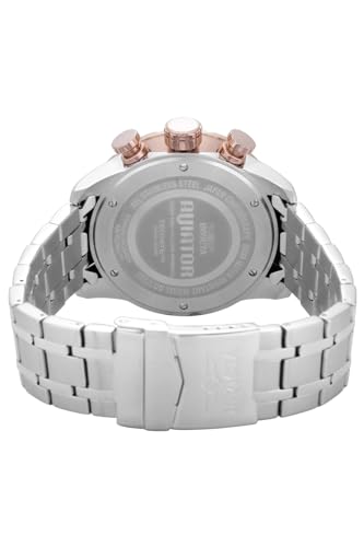 Invicta Men's Aviator Analog Display Japanese Quartz Watch, Rose Gold, Stainless Steel, 48mm