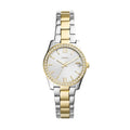 Fossil Women's Watch, Scarlette Quartz Stainless Steel Three-Hand Watch for Women, Color: Gold/Silver (Model: ES4319)
