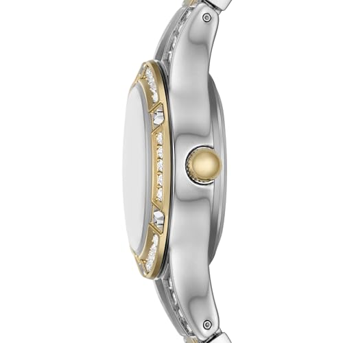 RELIC by Fossil Women's Charlotte Three-Hand Date Silver and Gold Two-Tone Alloy Metal Bracelet Watch, Gold and Silver Watch for Women