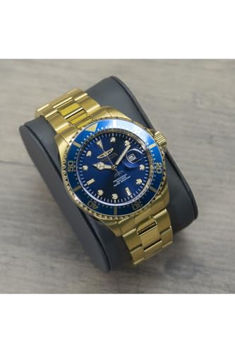 Invicta Men's Pro Diver Quartz Watch with Stainless Steel Strap, Gold, 22 (Model: 22063)