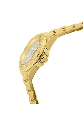 Invicta Women's Angel Stainless Steel Swiss-Quartz Watch with Stainless-Steel Strap, Gold, 20 (Model: 22707)