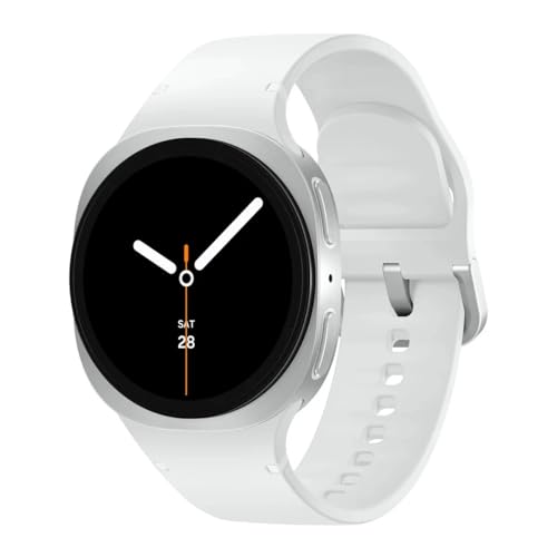 Samsung Galaxy Watch 8 (2025) 40mm Bluetooth Smartwatch, Cushion Design, Fitness Tracker, Sleep Coaching, Running Coach, Energy Score, Heart Rate Tracking, Silver (Renewed)