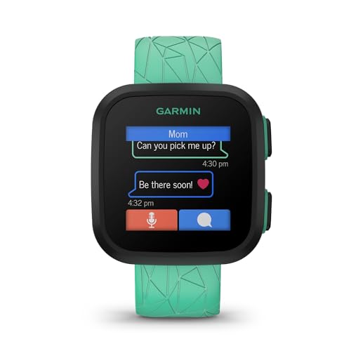Garmin Bounce™, Kids Smartwatch, Two-Way Text and Voice Messaging, Location Tracking, Green Burst