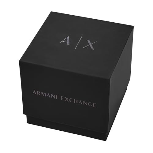Armani Exchange A|X Automatic Watches for Men, Black/Gold Stainless Steel Watch