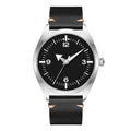 Boyarca Pilot Watch Men's Aviator Wrist Watch Japan Automatic Movement Retro Mechanical Watches Stainless Steel Case with Luminous Waterproof (Black 8010)