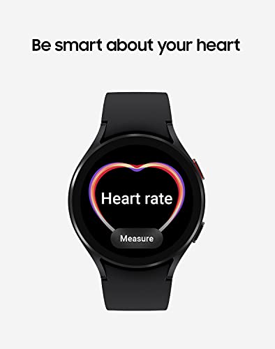 Samsung Galaxy Watch 4 40mm Bluetooth Smartwatch with ECG Heart Monitor, Tracker for Health, Fitness, Running, Sleep Tracking, GPS Fall Detection, US Version, SM-R860NZKAXAA, Black