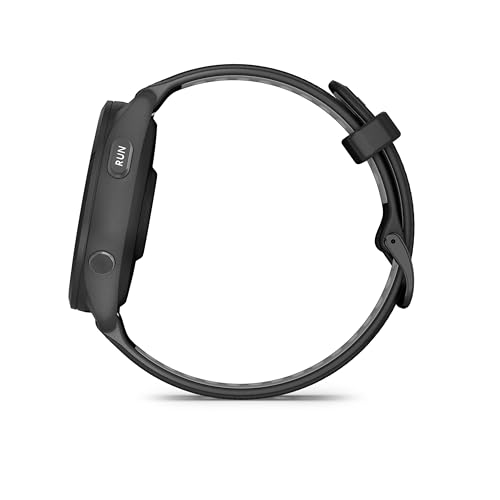 Garmin Forerunner 265 Running Smartwatch, Colorful AMOLED Display, Training Metrics and Recovery Insights, Black and Powder Gray