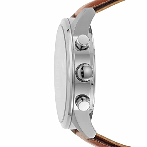 Flynn Chronograph Brown Leather Watch