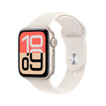 Apple Watch SE 3 [GPS + Cellular 44mm] Smartwatch with Starlight Aluminum Case with Starlight Sport Band - M/L. Fitness and Sleep Trackers, Heart Rate Monitor, Always-On Display, Water Resistant
