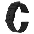 Giantree Silicone Watch Bands, Quick Release Waterproof Soft Rubber Replacement Straps with Silver Plated Stainless Steel Buckle Compatible with Smart Watch Sport Watch for Men Women (22mm, Black)