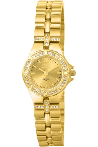Invicta Women's 0134 Wildflower Collection 18k Gold-Plated Crystal Accented Watch