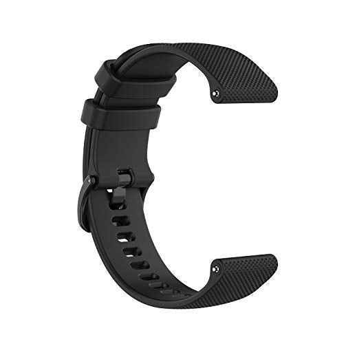 Anrir for Garmin Vivoactive 4 45mm Watch Band/Venu 2 Bands,22mm Silicone Bands for Galaxy Watch 3 45mm /Galaxy Watch 46mm/Gear S3 Frontier/Classic Band, Fossil Men's Gen 6/5E 44mm Bands-Black