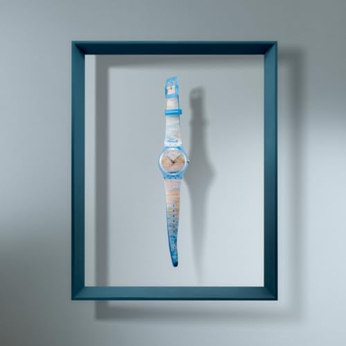 Swatch New Gent Unisex Casual Watch Bio-sourced Blue Quartz Water Resistant Monet's Palazzo DUCALE