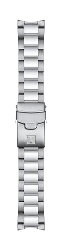 Tissot Mens Seastar 1000 Quartz Chronograph 316L Stainless Steel case Swiss Quartz Watch, Grey, Stainless Steel, 22 (T1204171104103)